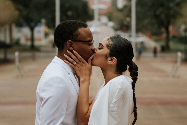 Couple kissing