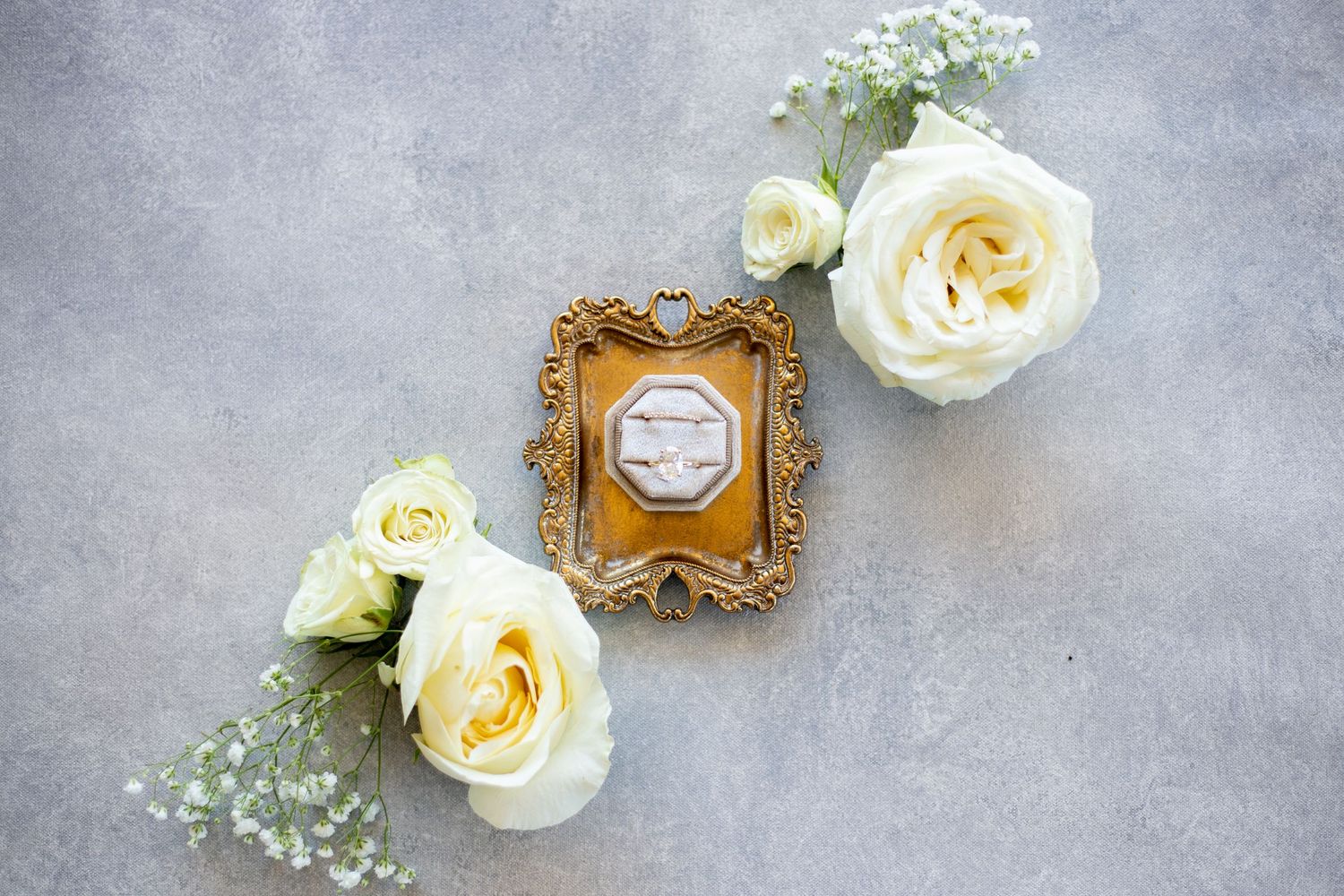 Flatlay of ring