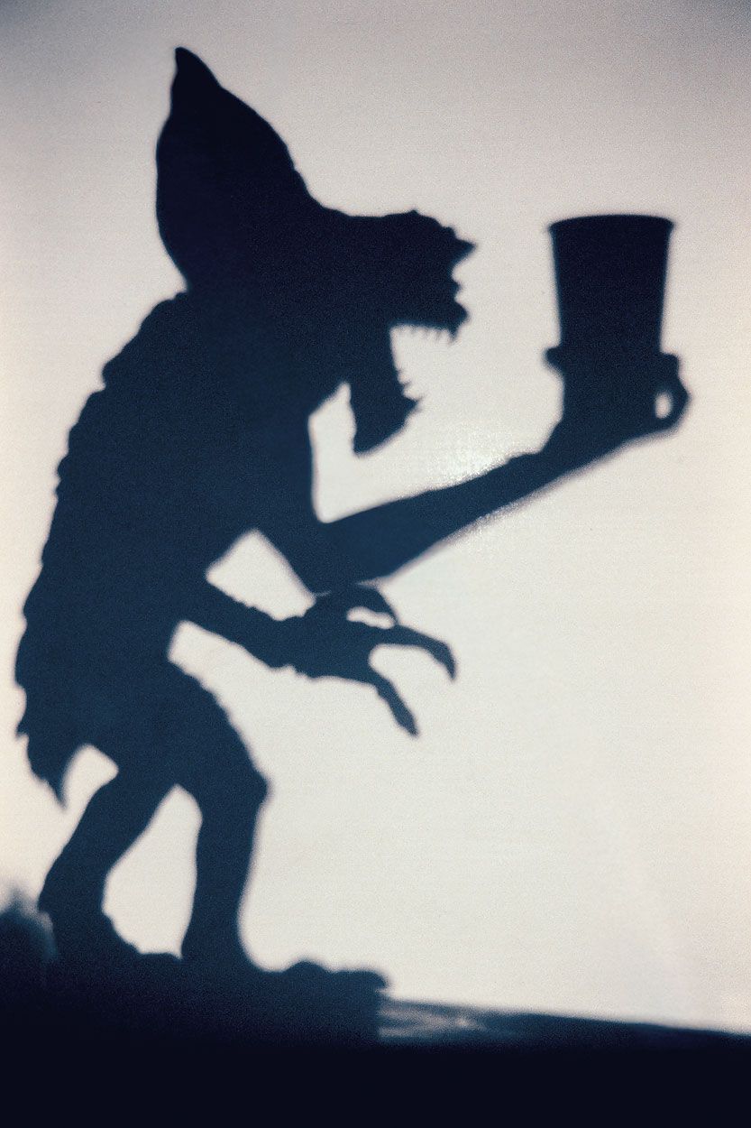 Gremlins shadow puppets