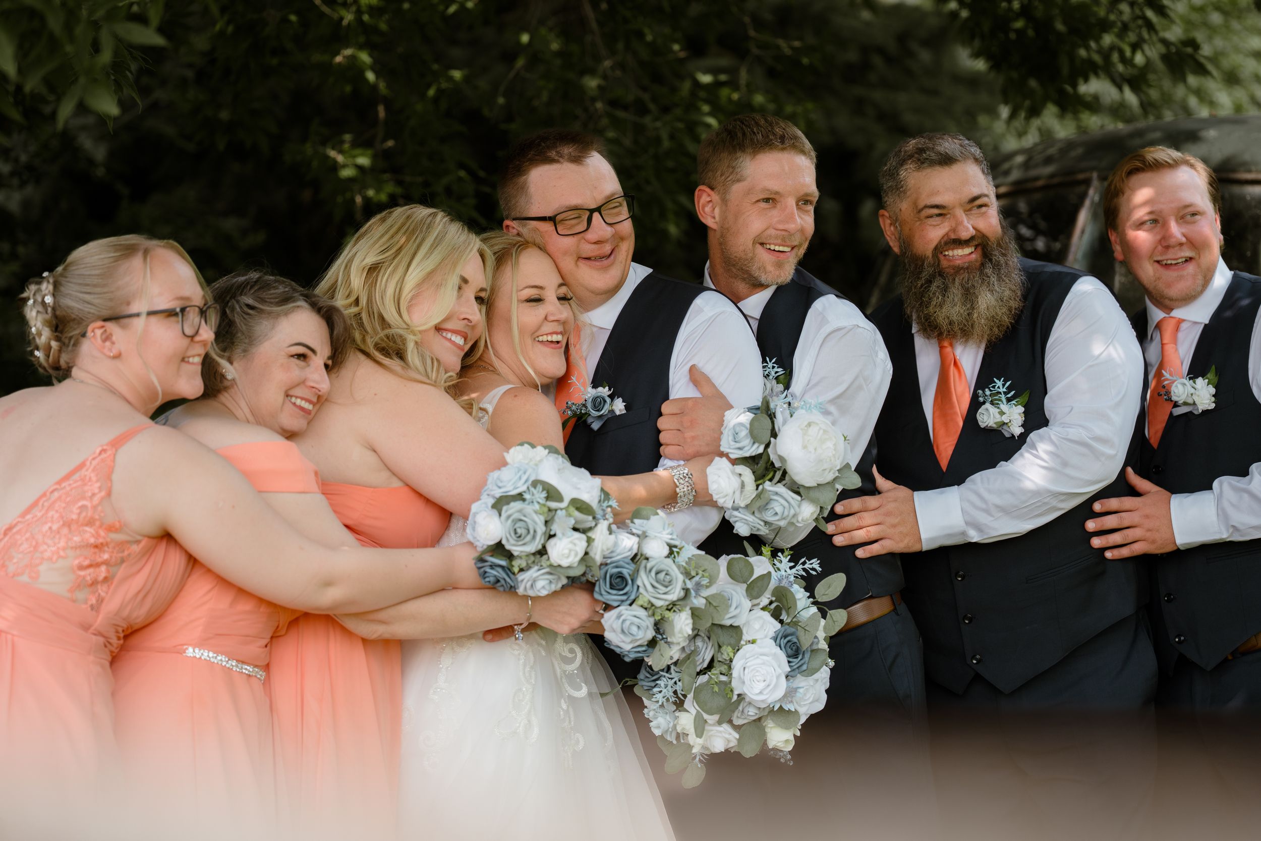 Local Manitoba Wedding Photographer photographs newly married Couple