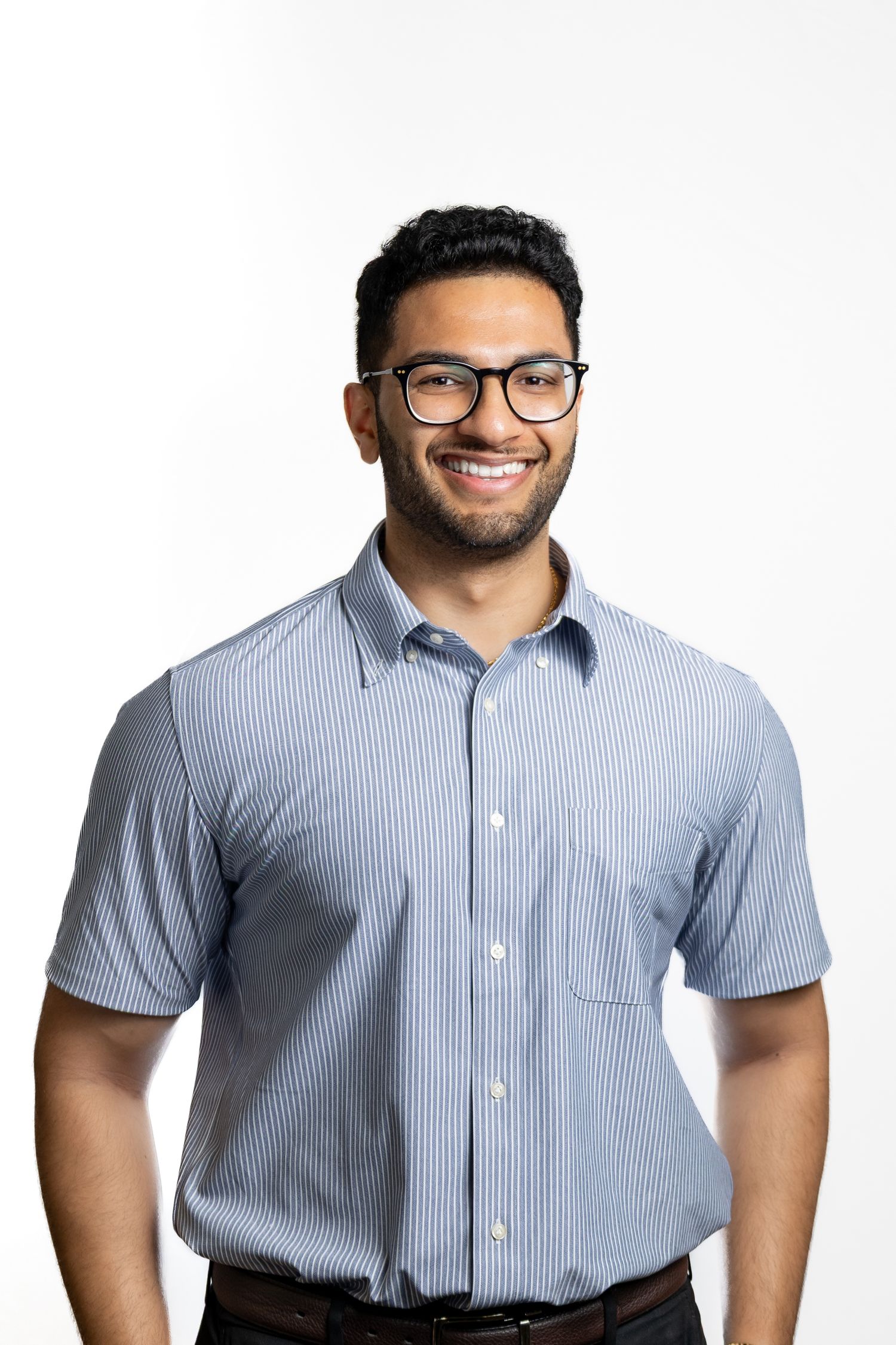 Employee smiling during a corporate headshot photography session in Perth, Western Australia