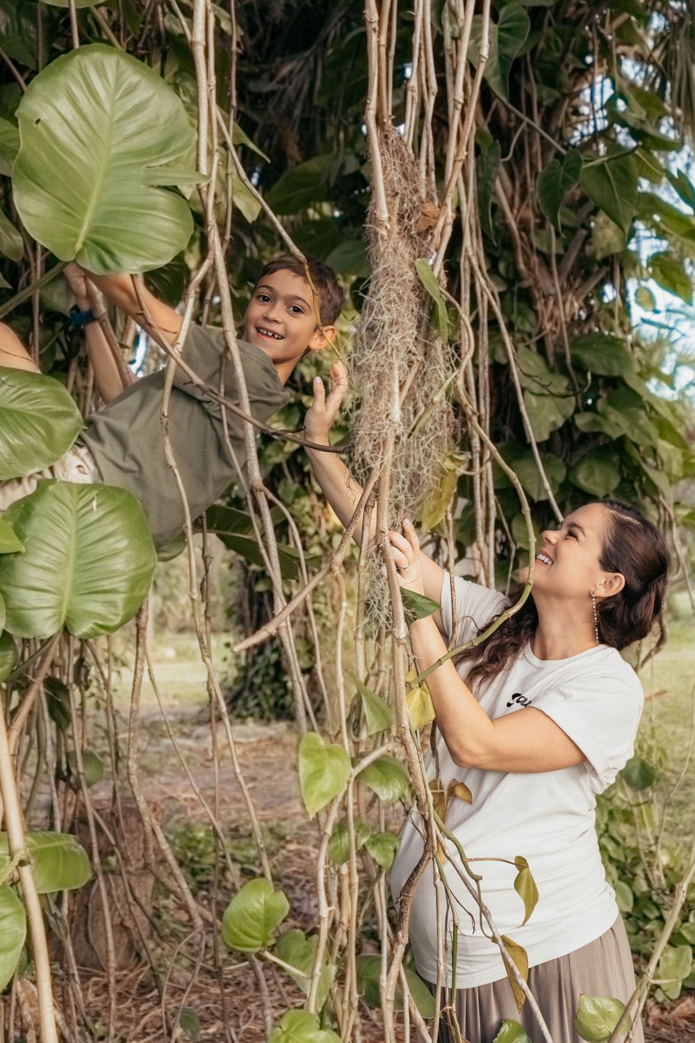 Windblown hair, muddy feet, and big hugs — capturing the wild side of motherhood.