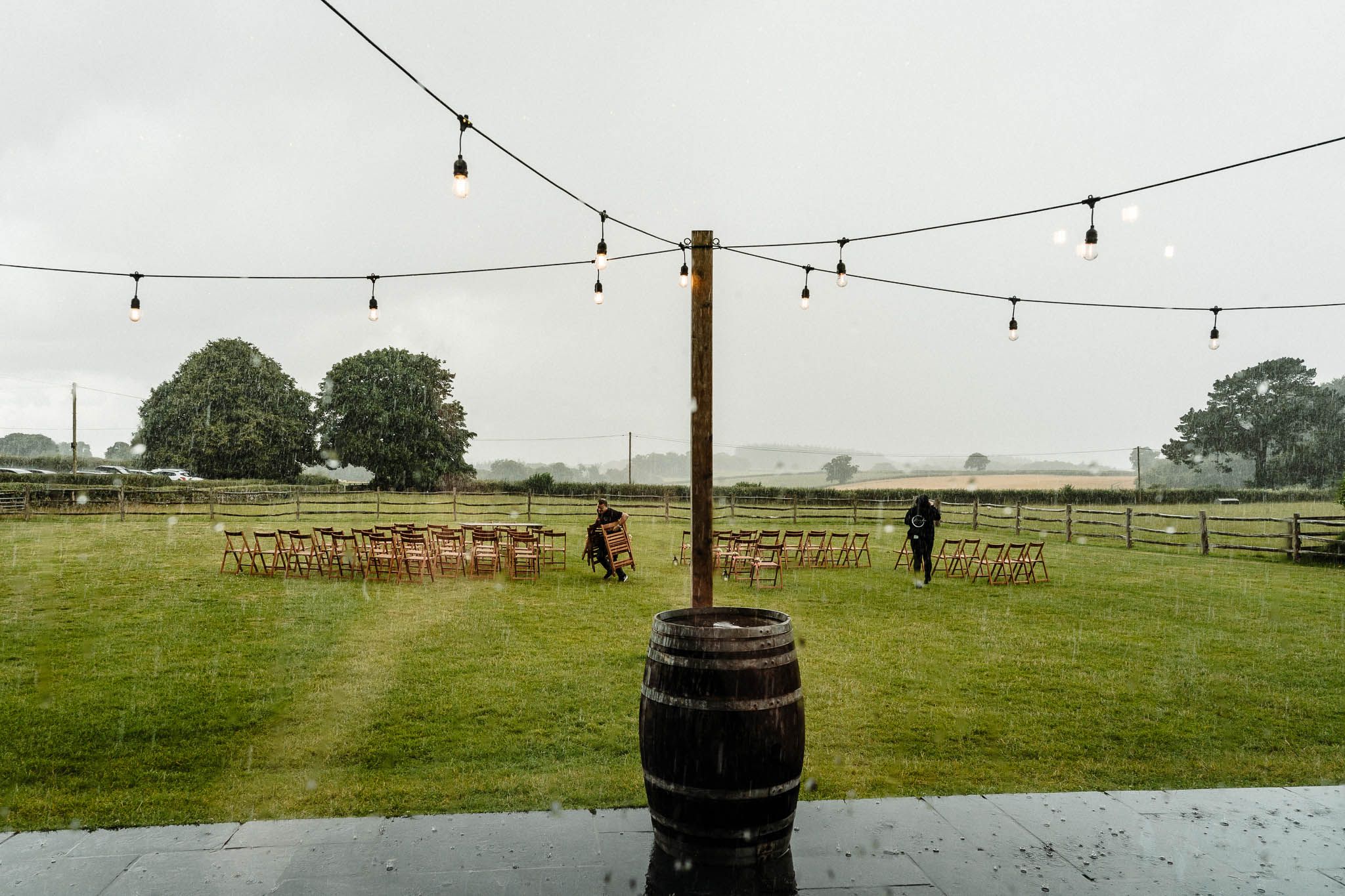 Rainy day at Humber Barn in Devon