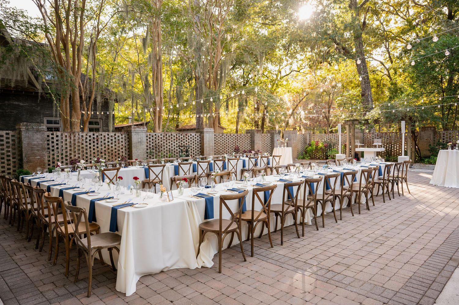 Reception detail photos at Brookgreen Gardens