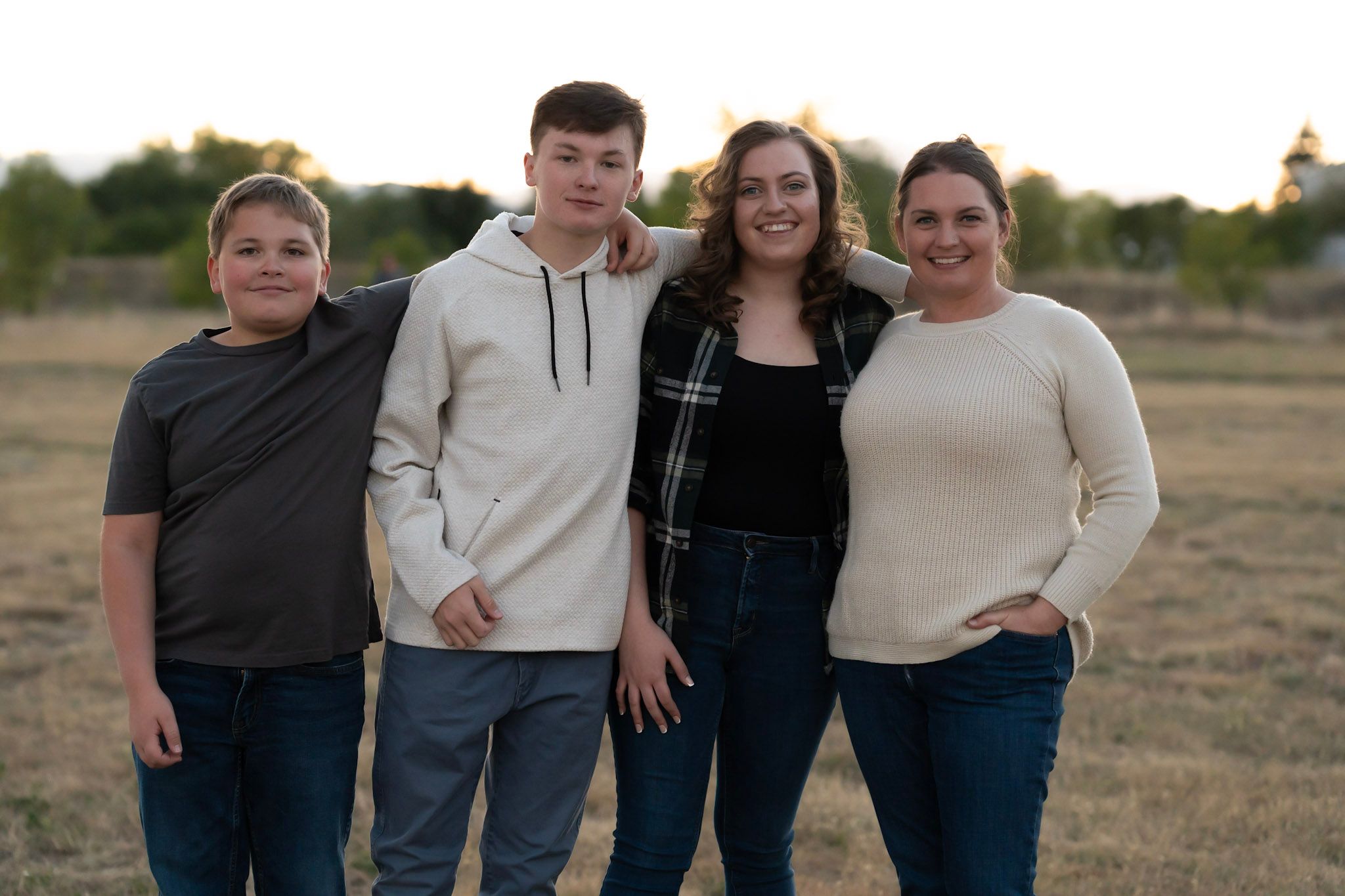 family group adventure photography. smiling family photos. natural light photography