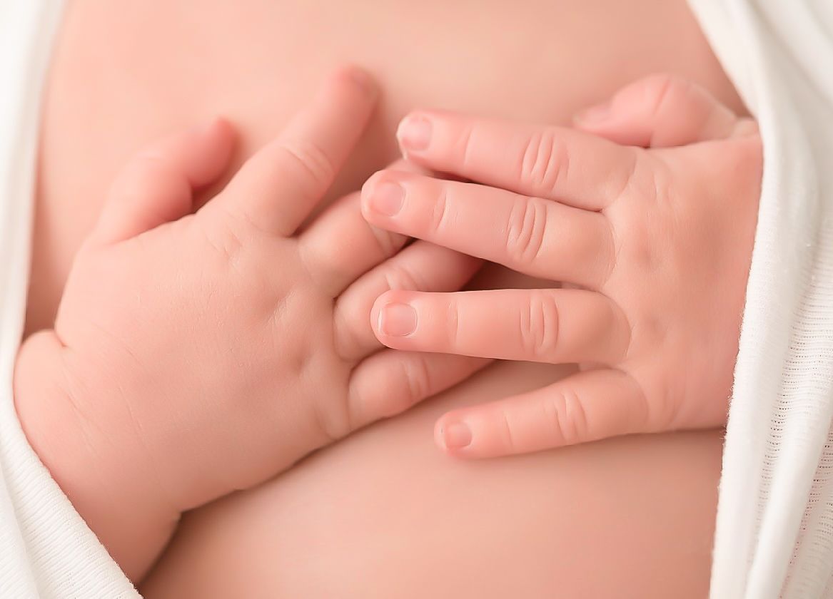 Baby hands and fingers