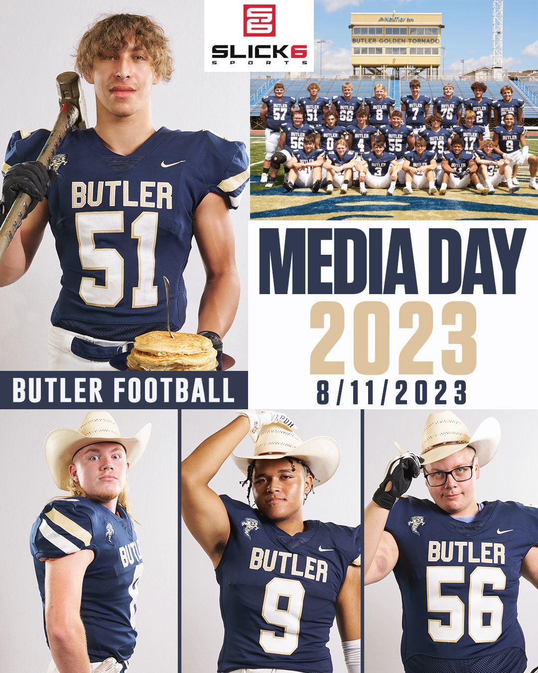 Butler Football - Slick 6 Sports