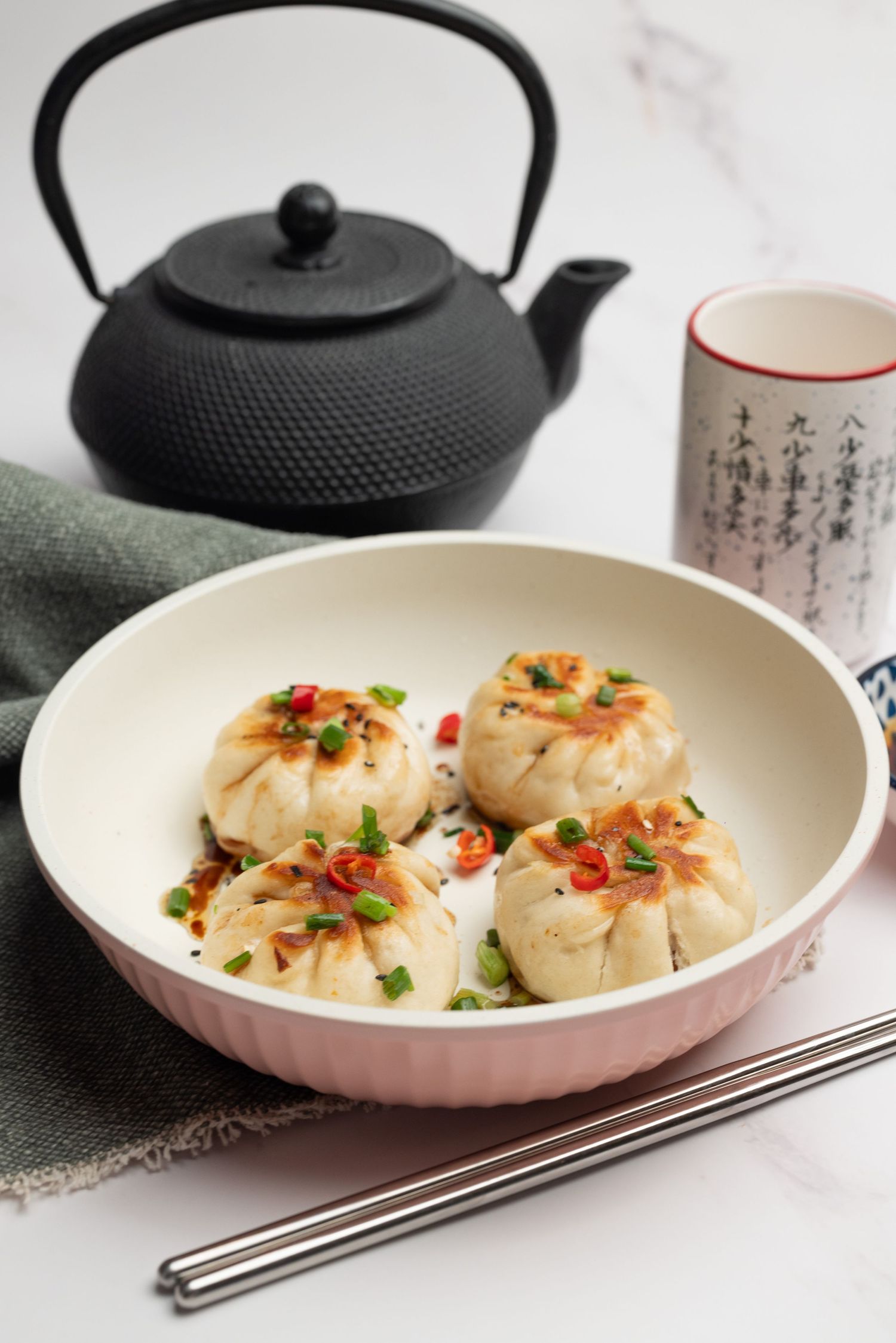 bao, pan fried bao, Cours de cuisine, atelier culinaire, recette asiatique, chinoise