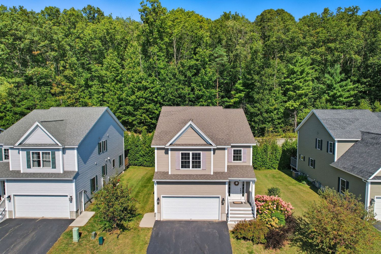 Professional Aerial Drone Photography Single Family Home in Neighborhood Exterior