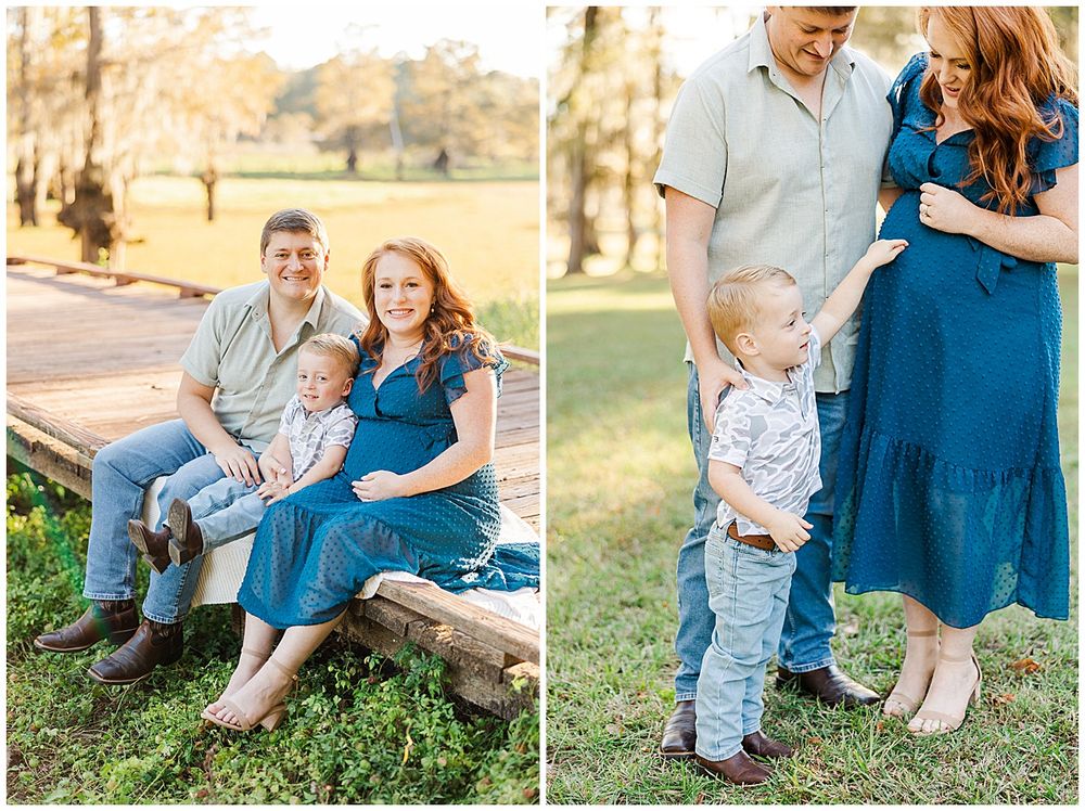 Dodson Family Maternity Session at Lake Bistineau State Park in North Louisiana by North Louisiana family photographer Courtney Dexter