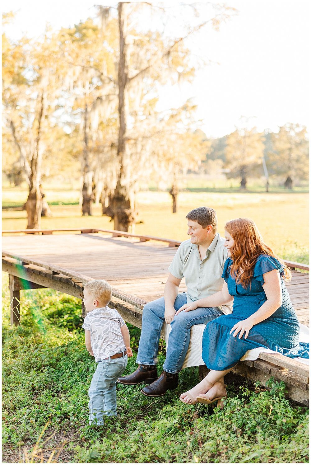 Dodson Family Maternity Session at Lake Bistineau State Park in North Louisiana by North Louisiana family photographer Courtney Dexter