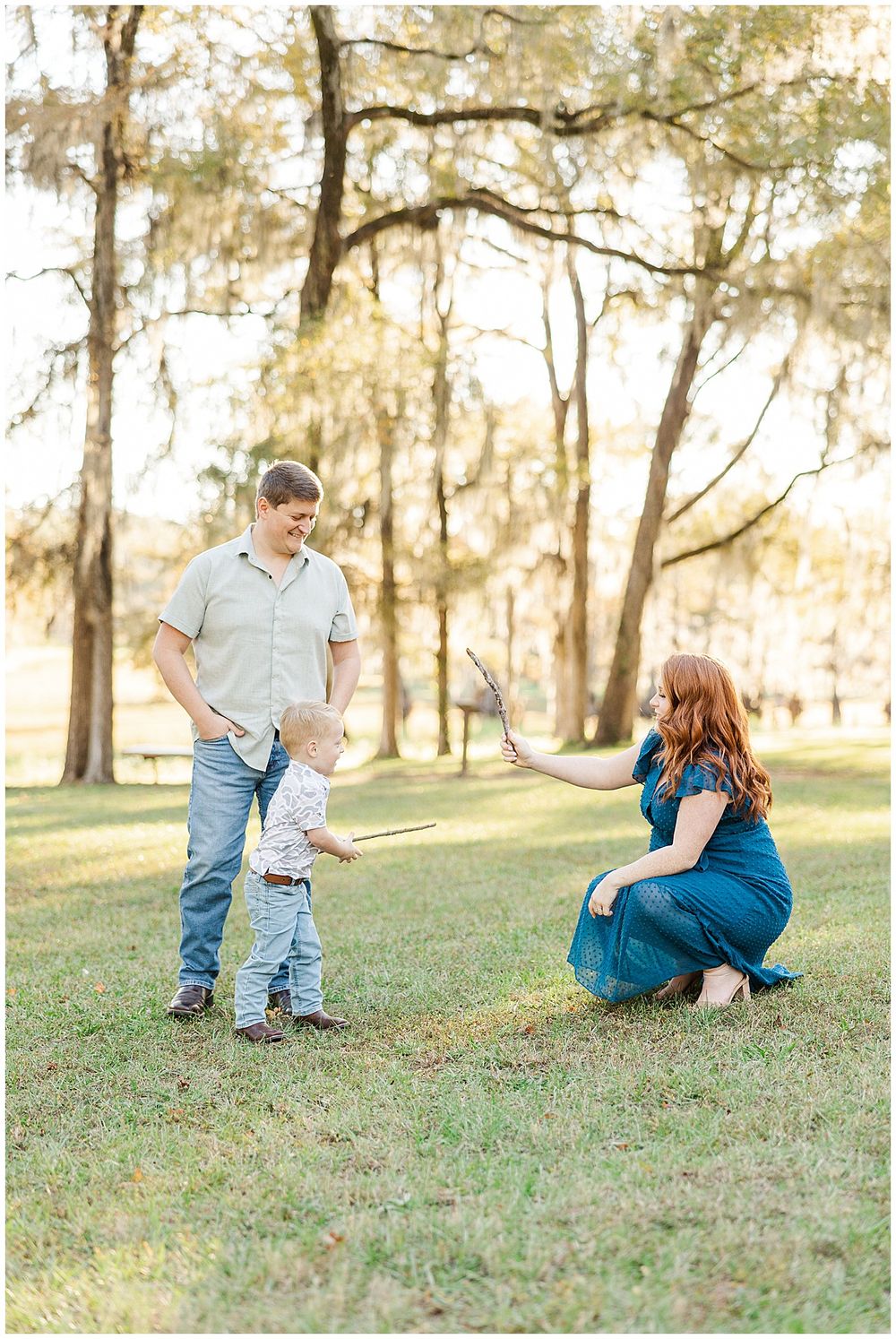 Dodson Family Maternity Session at Lake Bistineau State Park in North Louisiana by North Louisiana family photographer Courtney Dexter
