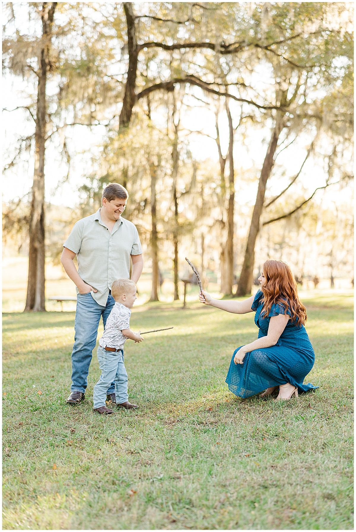 Dodson Family Maternity Session at Lake Bistineau State Park in North Louisiana by North Louisiana family photographer Courtney Dexter