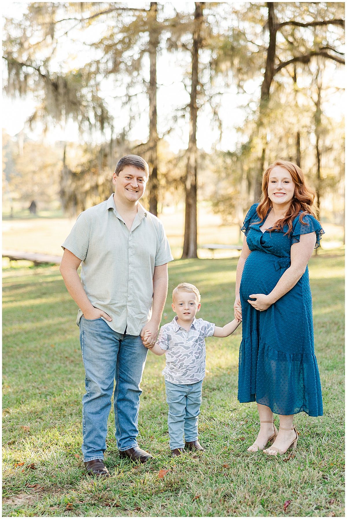 Dodson Family Maternity Session at Lake Bistineau State Park in North Louisiana by North Louisiana family photographer Courtney Dexter