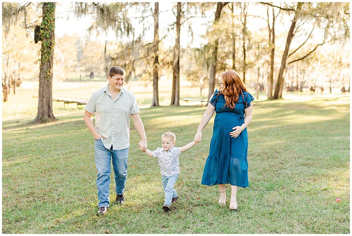 Dodson Family Maternity Session at Lake Bistineau State Park in North Louisiana by North Louisiana family photographer Courtney Dexter