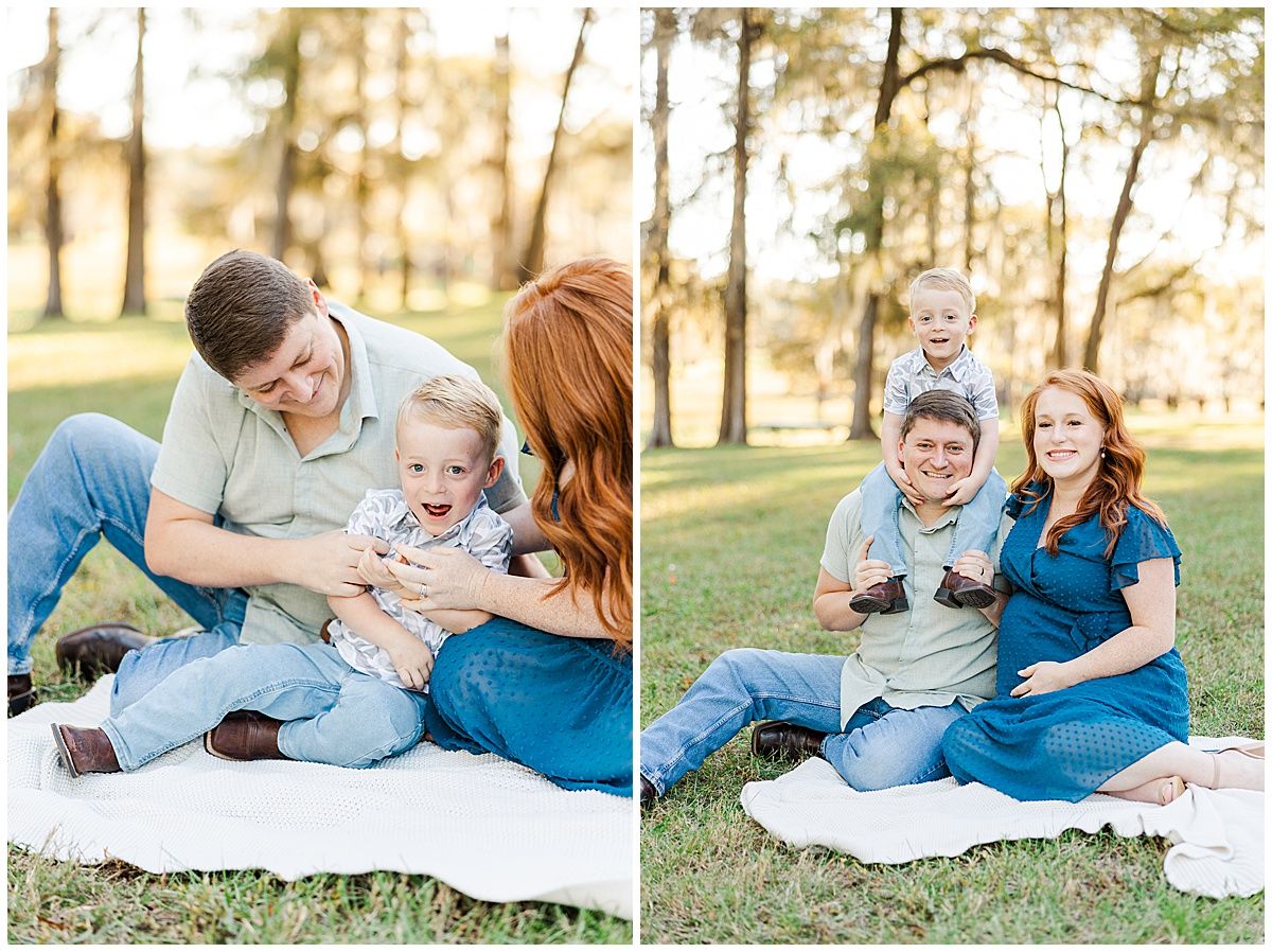 Dodson Family Maternity Session at Lake Bistineau State Park in North Louisiana by North Louisiana family photographer Courtney Dexter