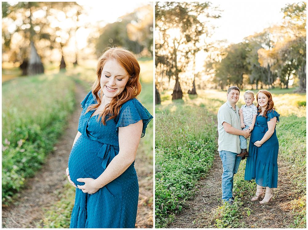 Dodson Family Maternity Session at Lake Bistineau State Park in North Louisiana by North Louisiana family photographer Courtney Dexter
