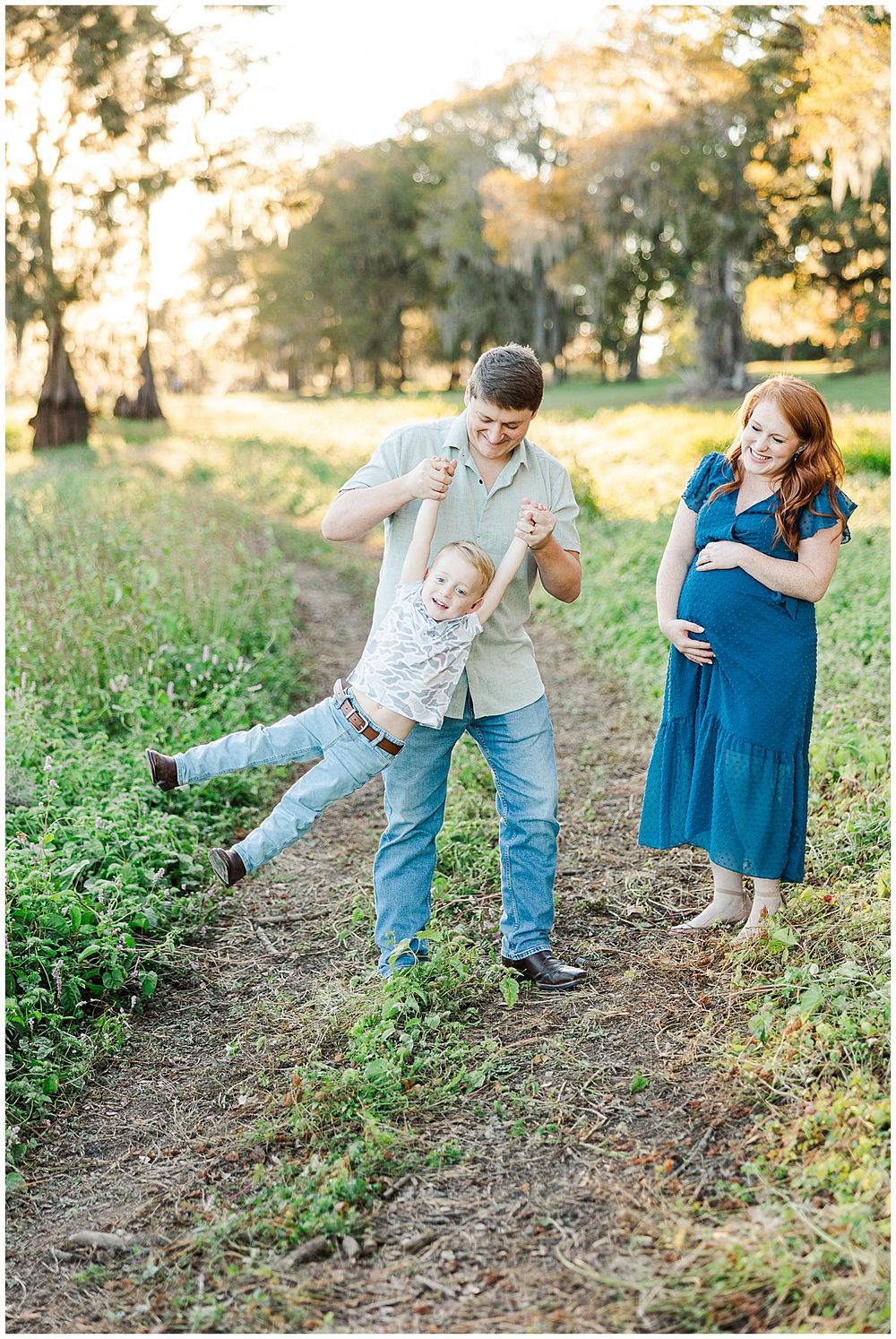 Dodson Family Maternity Session at Lake Bistineau State Park in North Louisiana by North Louisiana family photographer Courtney Dexter
