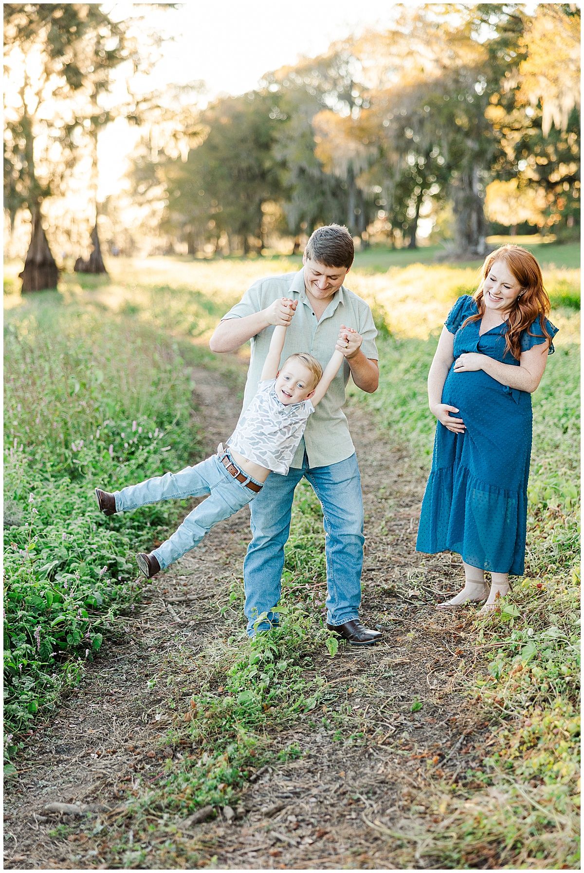 Dodson Family Maternity Session at Lake Bistineau State Park in North Louisiana by North Louisiana family photographer Courtney Dexter