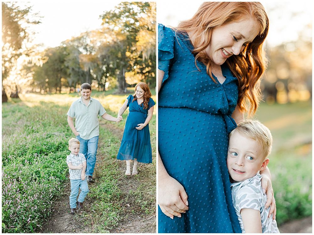 Dodson Family Maternity Session at Lake Bistineau State Park in North Louisiana by North Louisiana family photographer Courtney Dexter