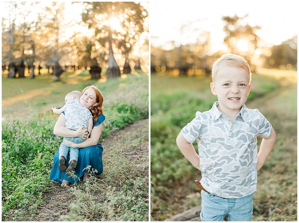 Dodson Family Maternity Session at Lake Bistineau State Park in North Louisiana by North Louisiana family photographer Courtney Dexter