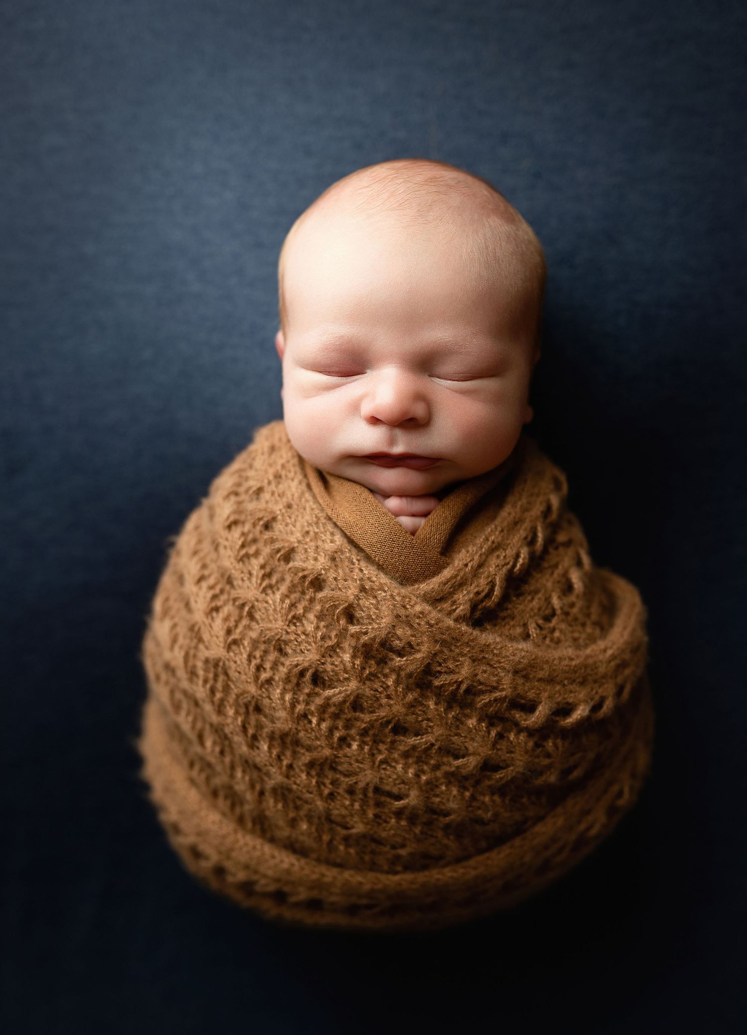 Newborn in a brown wrap. Greenville sc newborn photographer, Easley sc newborn photographer, Upstate newborn photographer, Greenville