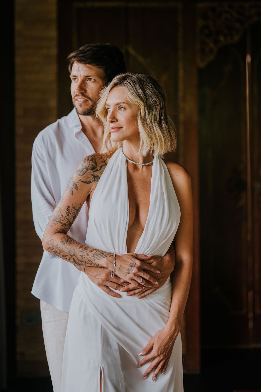 Honeymoon couple photography in Bali at a luxury resort