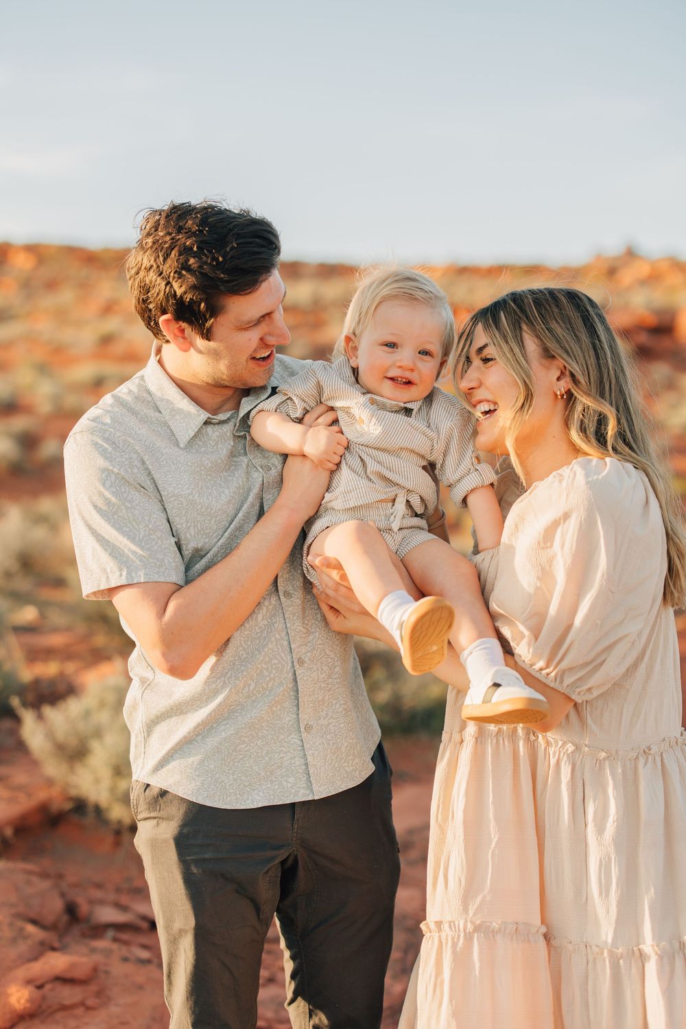 A happy family enjoying quality time together in a scenic outdoor setting.