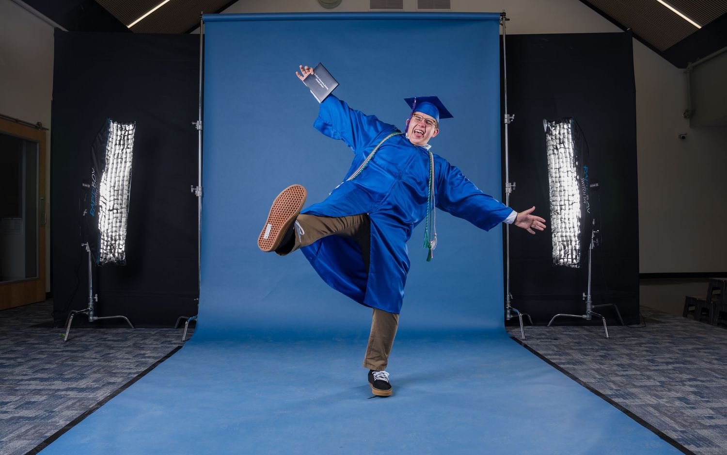 2024 NPA graduates pose for senior photos with Sean Openshaw Photography.