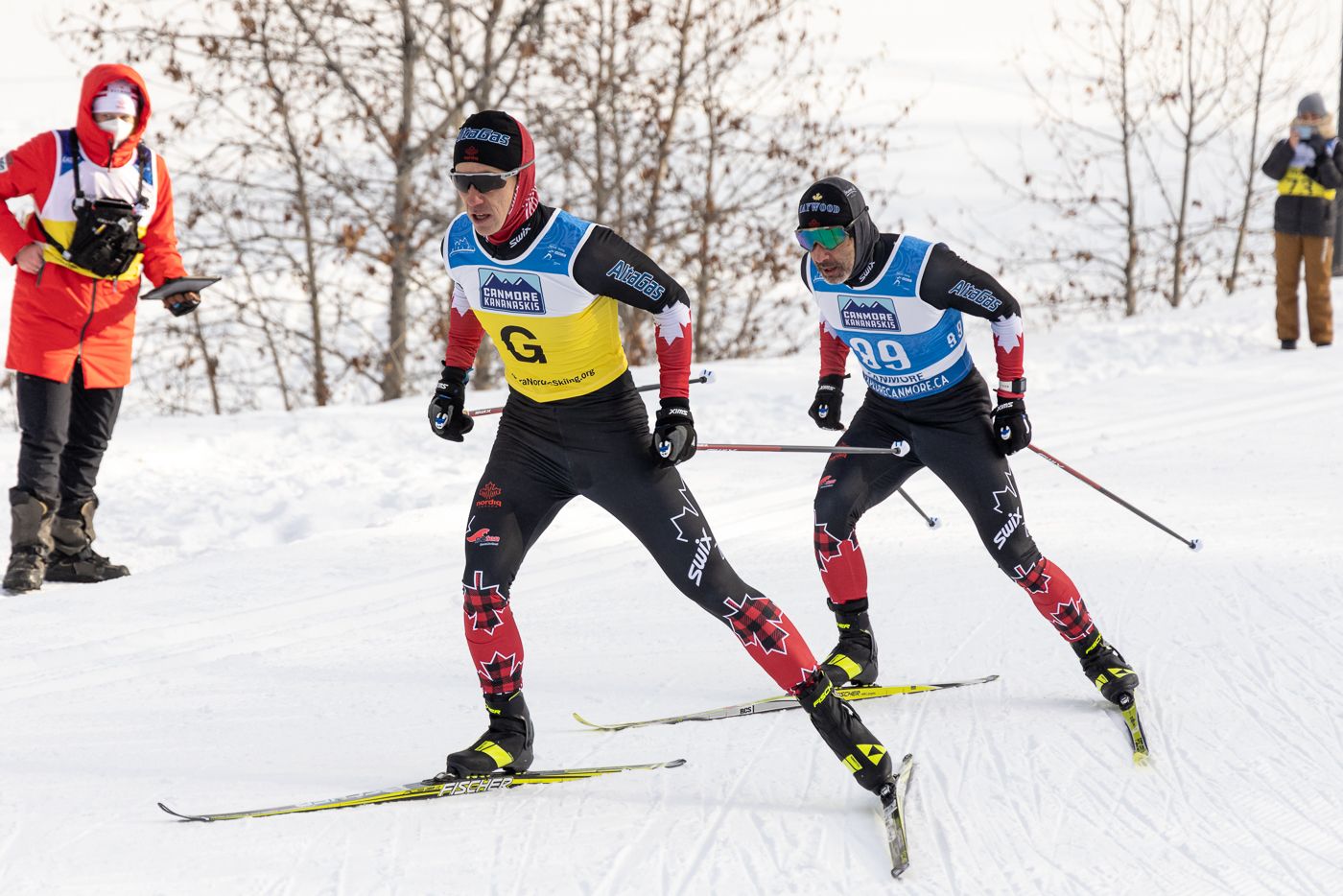 Brian McKeever Canada First Place Middle Visually Impaired 12.5 km, ParaNordic World Cup 2021. Canmore, Ab