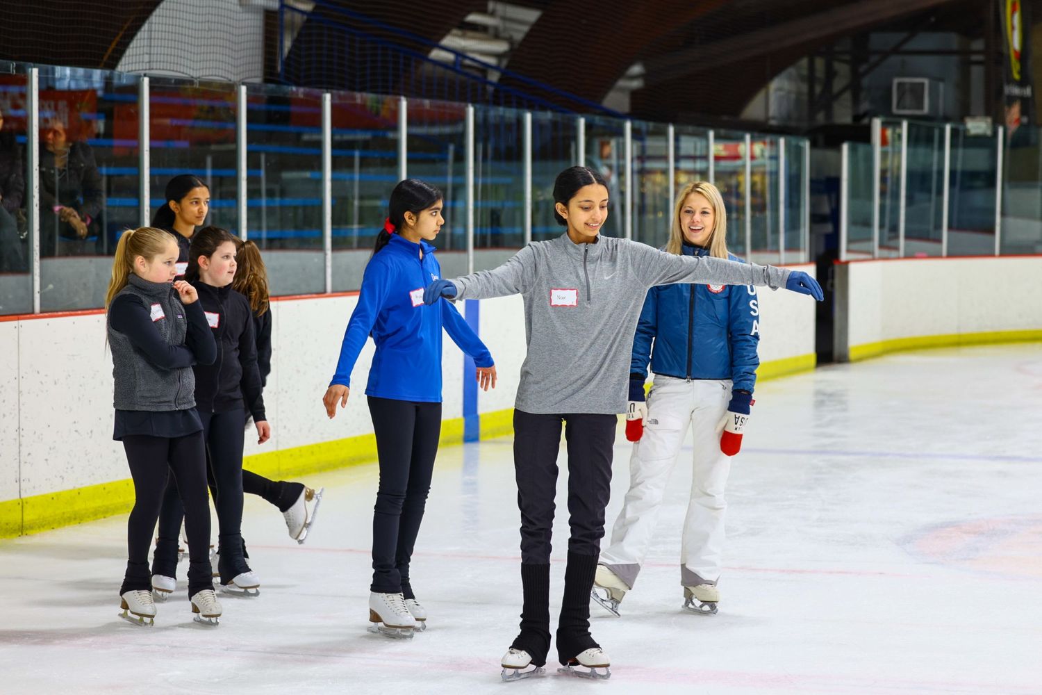 Figure skating photography at Oakton Ice Rink in Park Ridge