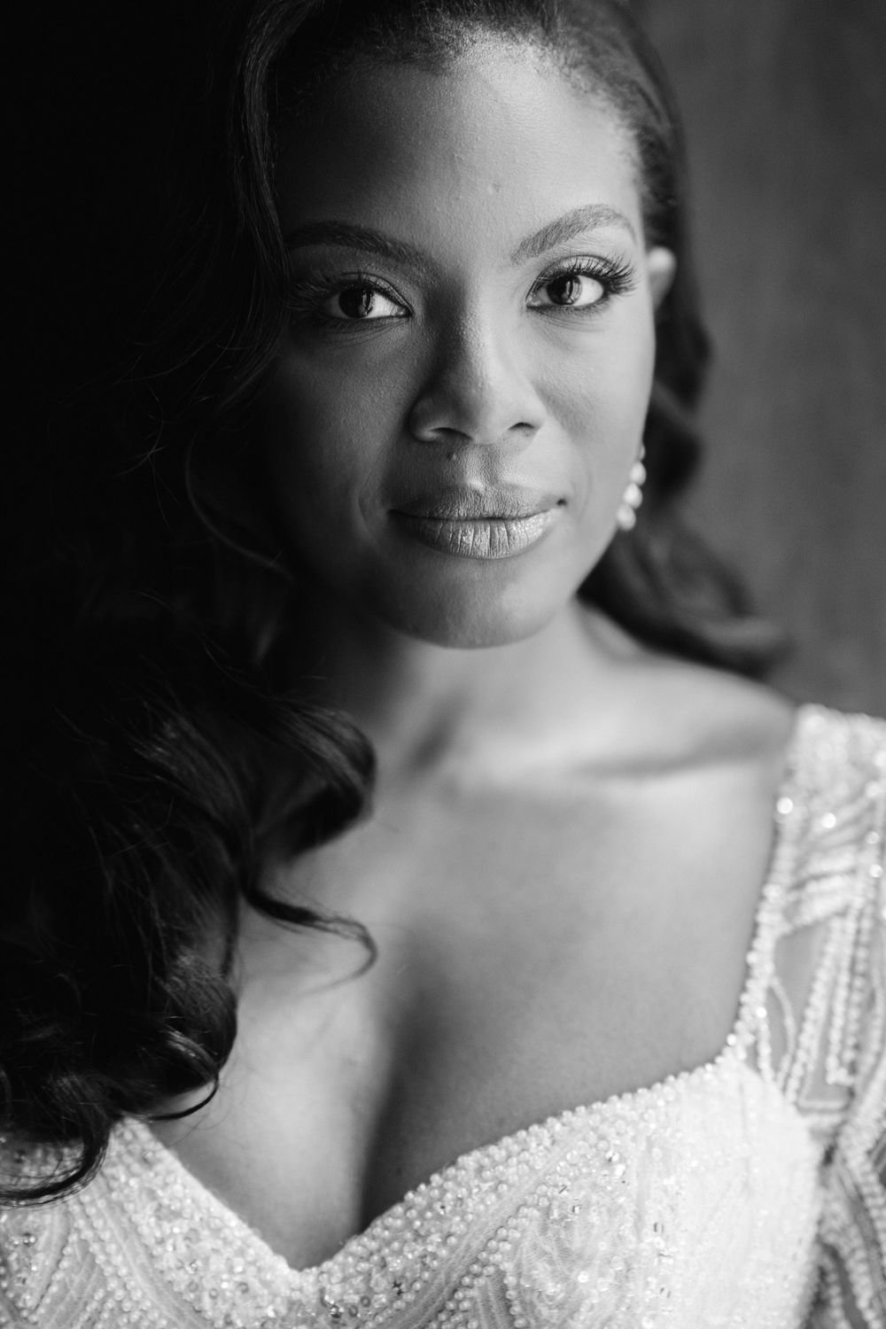 Bridal Portrait - University Club of Chicago Wedding - Candace Sims Chicago Luxury Editorial Wedding Photographer