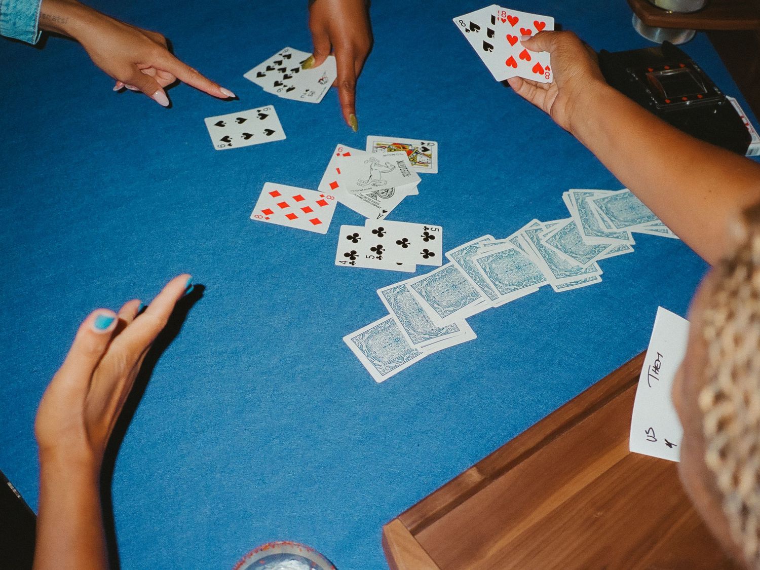 Card game at Questlove's Game Night