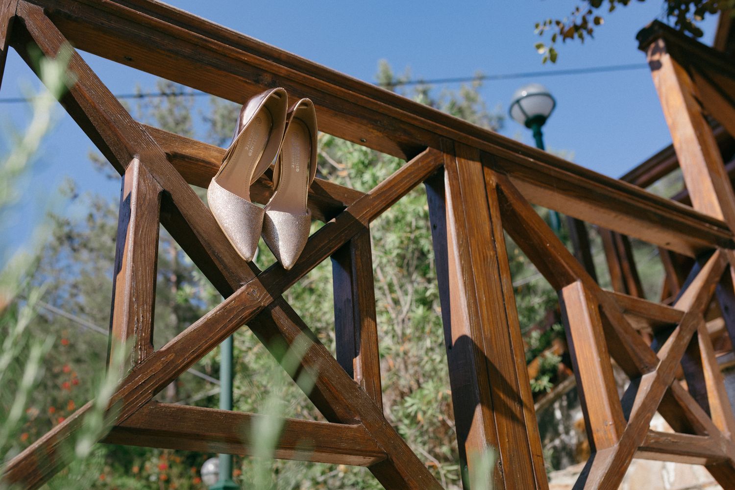 Wedding shoes captured by a cyprus wedding photographer.