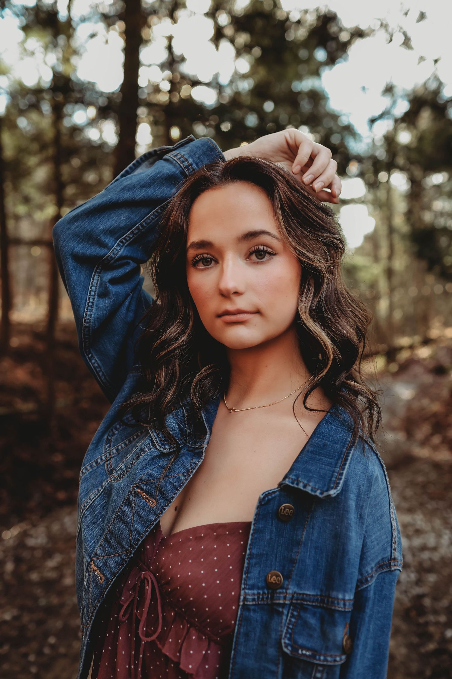 senior winter photography, natural light