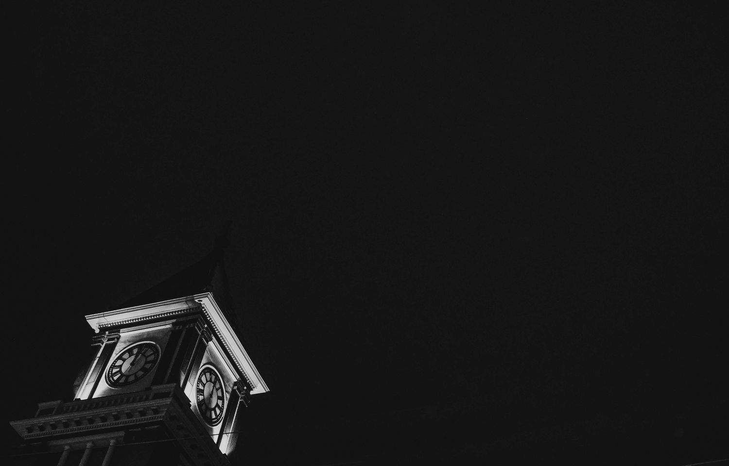 city hall, bradford, pa at night