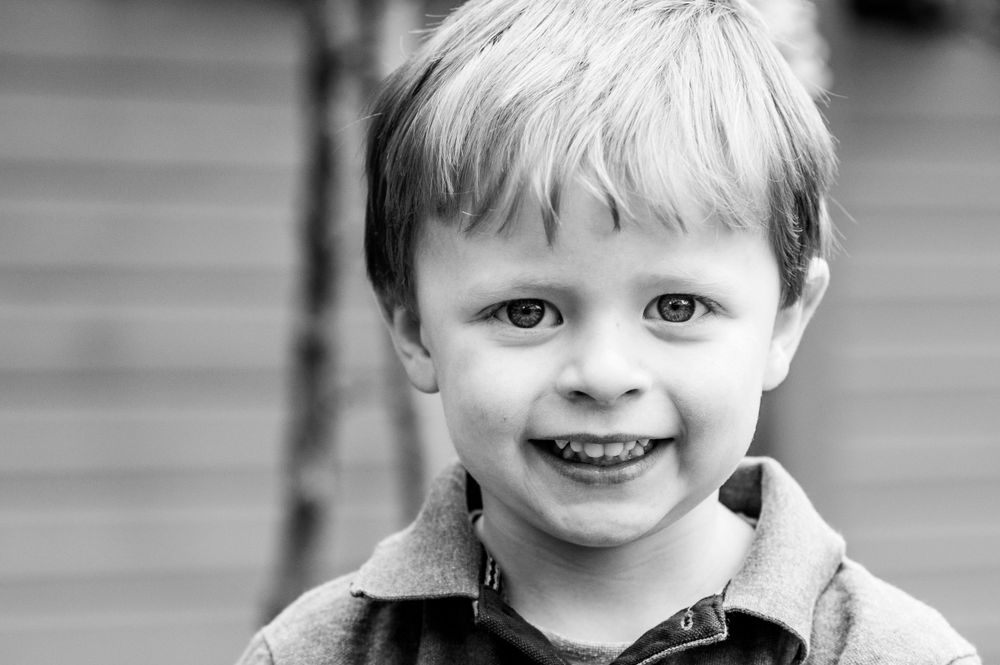 headshot of a little boy during a nursery photoshoot in Ashtead, Surrey