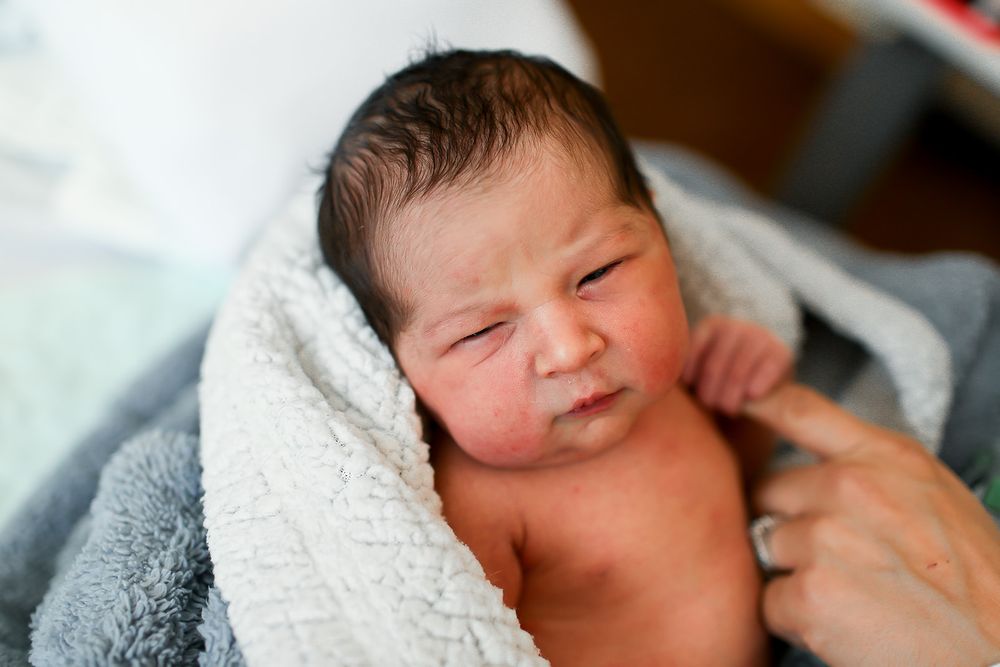 Newborn baby in hospital