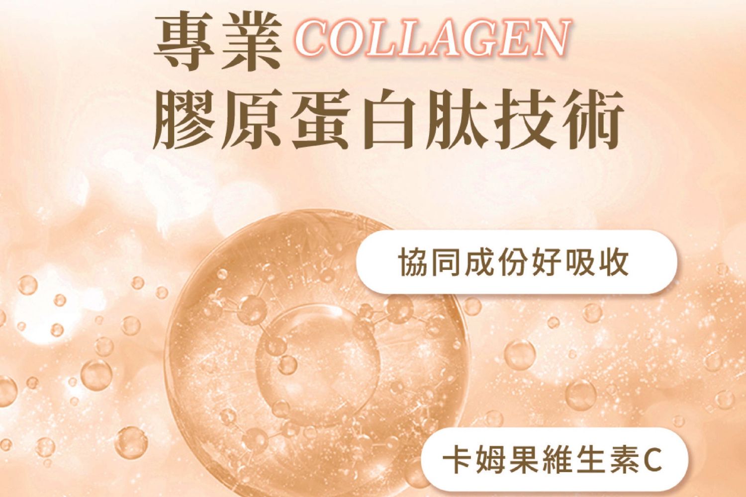 專業膠原蛋白肽技術 圖文設計-design