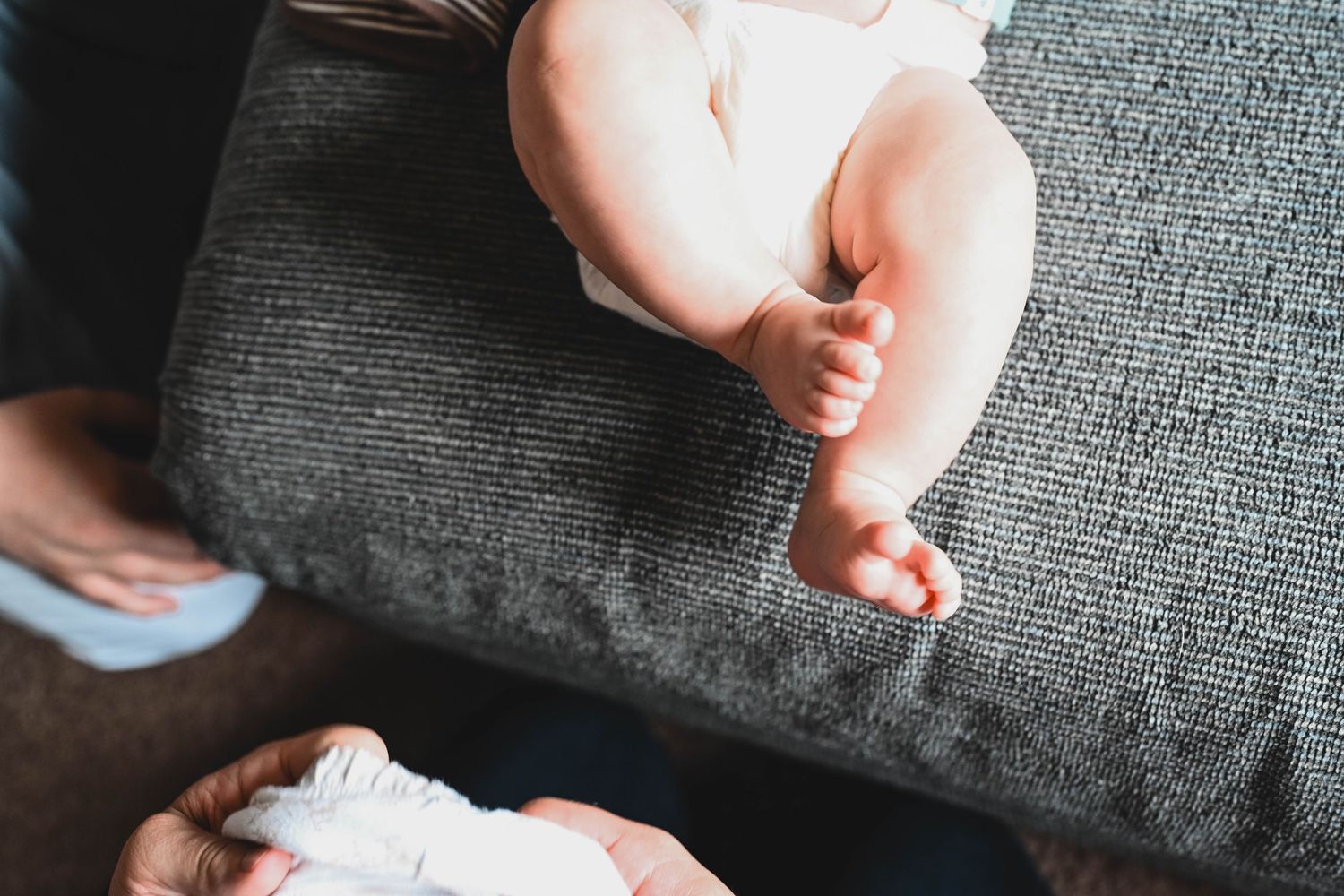 Tiny newborn toes and diapers in a session with K. Manchuck Photography near Albany, NY