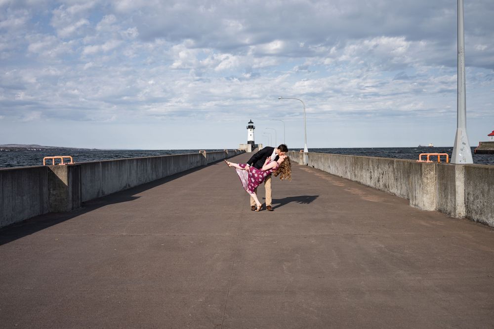Canal Park engagement photos