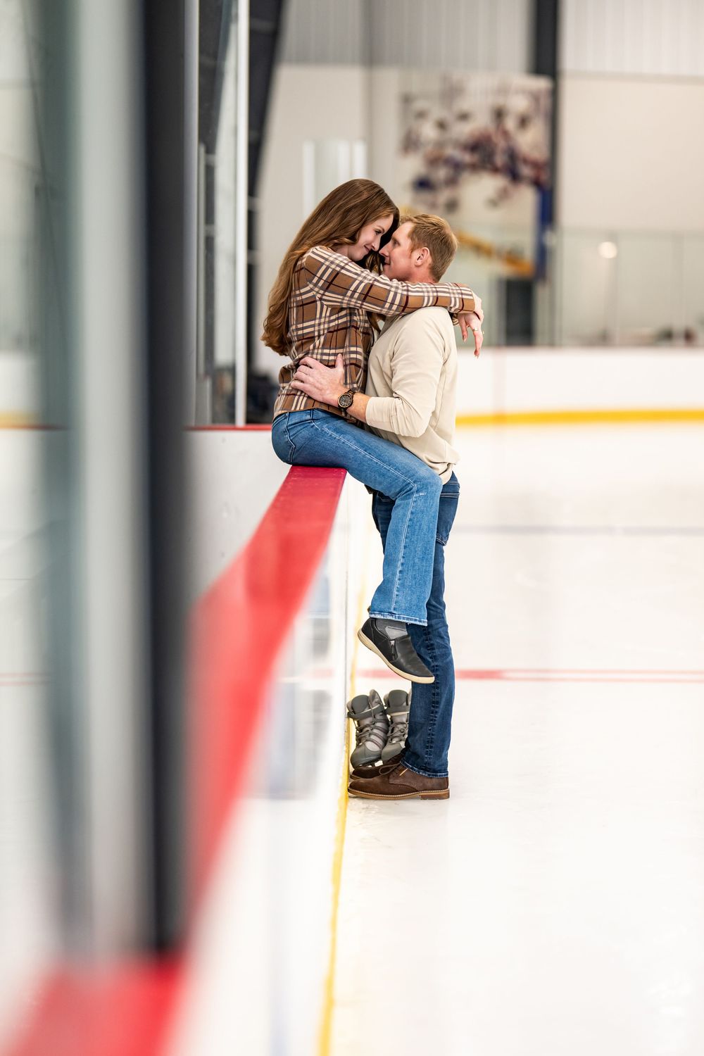 Hockey engagement photos Fargo