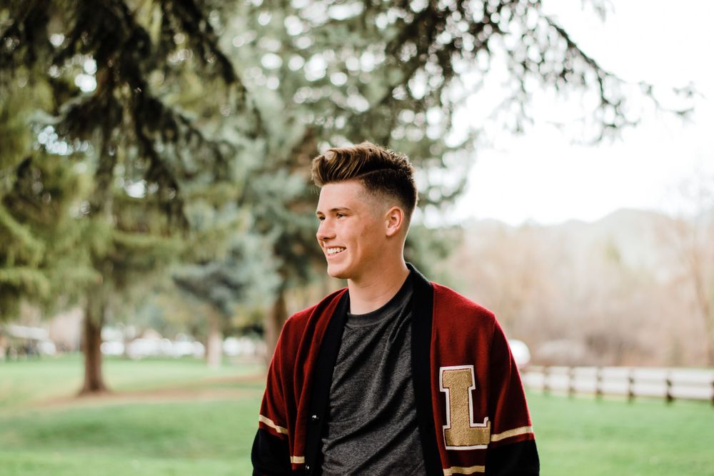Young Man's Senior Year in Field