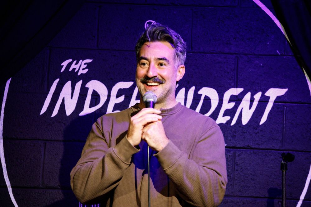 Tommy Pope at The Independent Comedy Club in Hamtramck, MI for Sam Tallent Show photographed by Libby O Photography