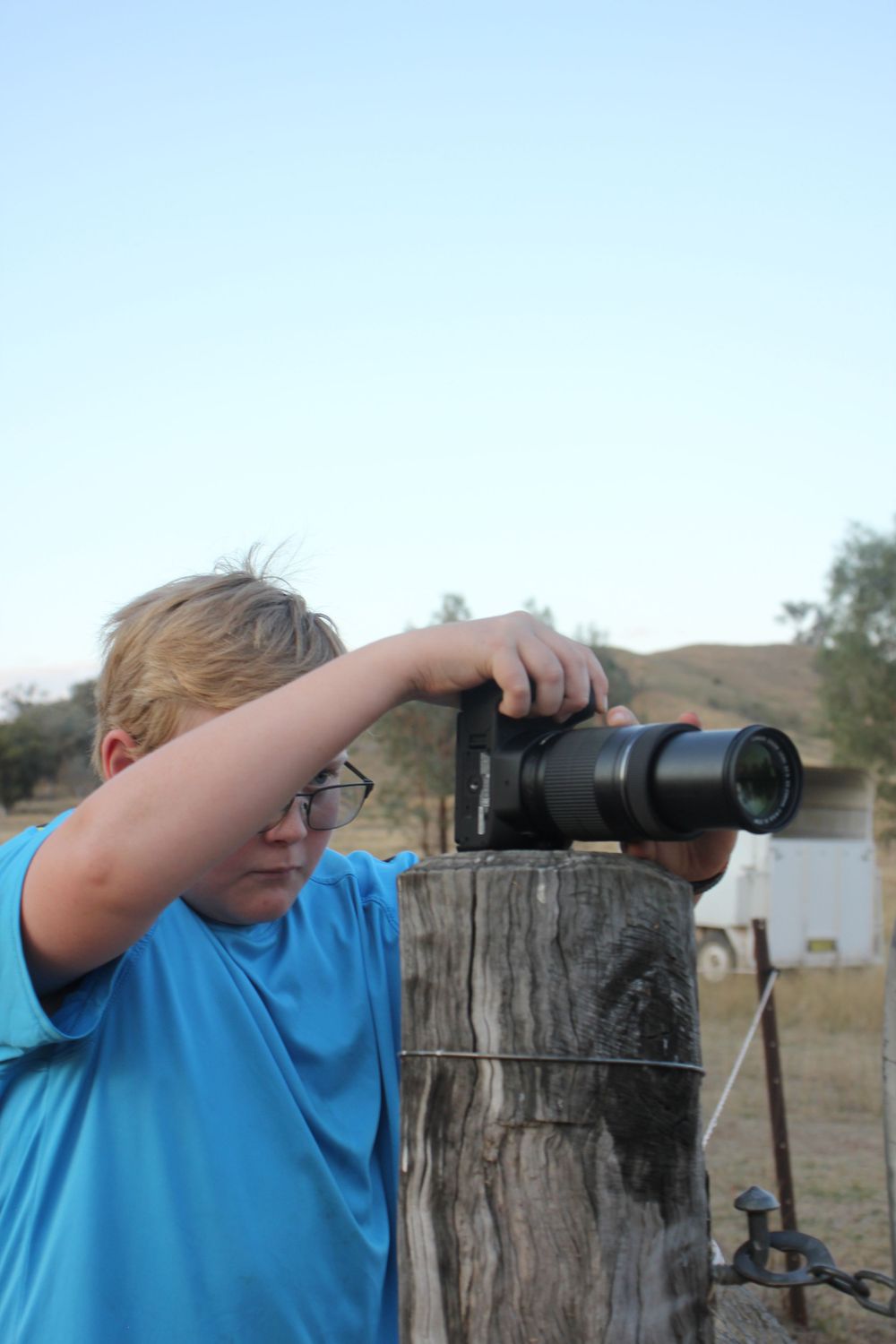 People Portraits on the Farm, an artist at work Jackson Burgermeister