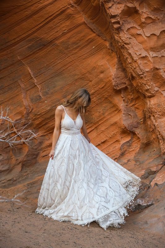 western style wedding dresses Wedtrend Women Light Blue Tiered Prom Dress with Corset Tulle Printed  Evening Dress with Puff Sleeves – WEDTREND