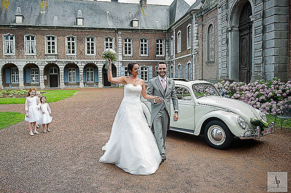 Séance photo de mariage à l'Abbaye d'Aulne