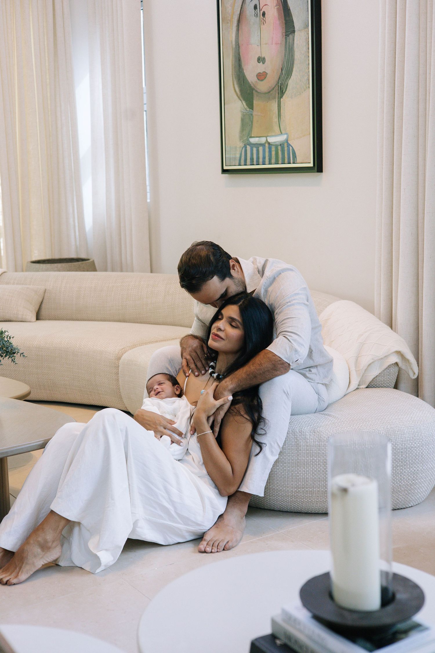 An elegant maternity portrait session in Cap Cana, Dominican Republic.