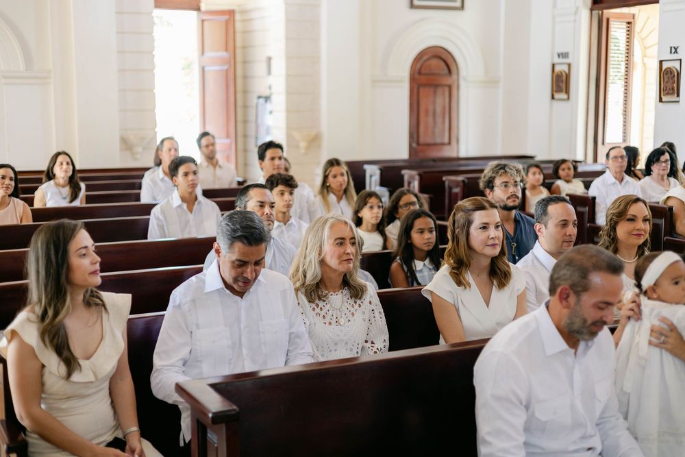 Baptism photography in Punta Cana highlighting ceremony details, family interactions, and heartfelt expressions in a timeless style.