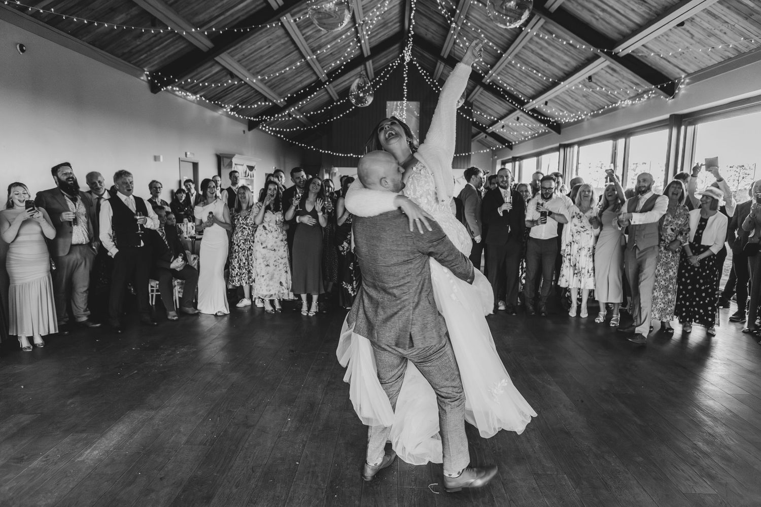the first dance Chalk Barn, Wiltshire